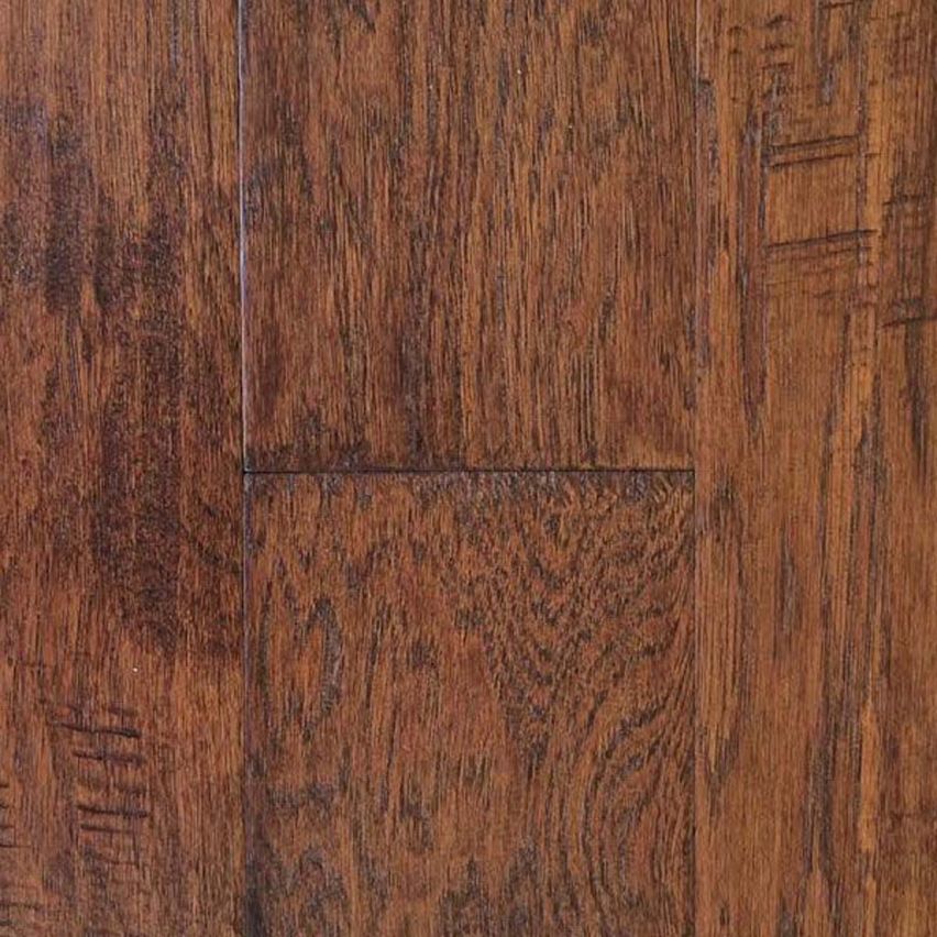 Hand Scraped Bronze Hickory Flooring - 5