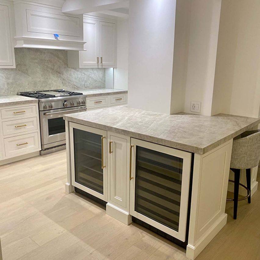 Wire Brushed Palermo White Oak Flooring - 7.5